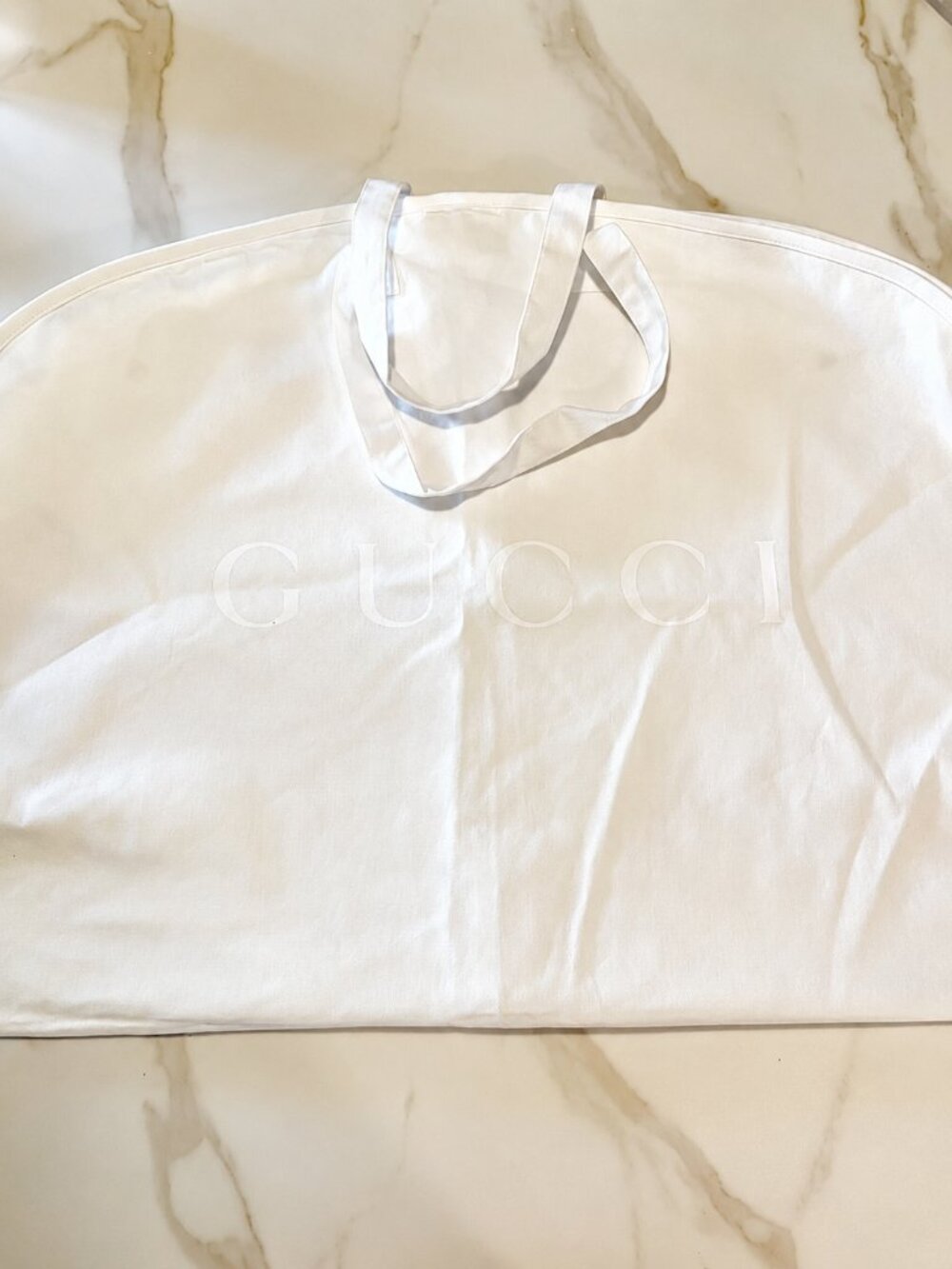Gucci White Garment Bag NEW